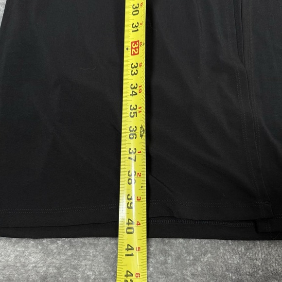 NWT Chico's Midi Dress Women's 4 (20) Black Double Layer 3/4 Sleeve Party Office - Picture 7 of 8